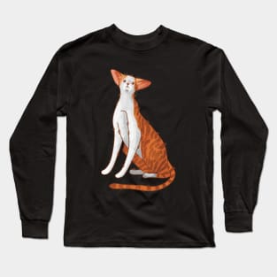 Red bicolor oriental cat - gifts for cat lovers Long Sleeve T-Shirt